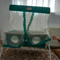 گهواره  بچه رنگ سبز آبی