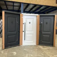 درب استیل خور مشکی ضدسرقت 634ترمو زدضربه ضد سرقت|مصالح و تجهیزات ساختمان|کرج, خرمدشت|دیوار