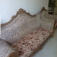 مبلمان سلطنتی ۷ نفره با جلومبلی و دوعددعسلی|مبلمان خانگی و میز عسلی|سنندج, |دیوار