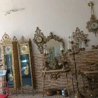 برنز آینه شمعدان میوه خوری آباژور ساعت و...