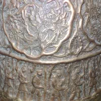 ابریق عتیقه قلم زنی دوره صفویه