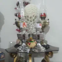 لمپای تمام برنجی قدیمی شیروخورشید شیک ازبهترین نوع|لامپ و چراغ|گرگان, |دیوار