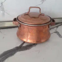 دیگ مسی قطر ۱۸ظرف کریستال،بشقاب آرکوپال وجادستمال