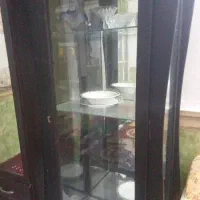 یک بوفه شیشه ای|بوفه، ویترین، کنسول|بجنورد, |دیوار