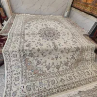 یک جفت فرش ۹ متری کرم گردویی ۵۵۰ شانه