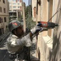 پیچ ورولپلاک رول پلاک کردن سنگ نما باطناب راپل کار|خدمات پیشه و مهارت|پاکدشت, پاکدشت (مامازند)|دیوار