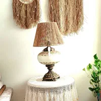 لوستر و اباژور رافیا عمده و تکی|لوستر و چراغ آویز|تهران, منیریه|دیوار