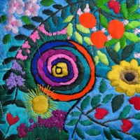 تابلوهای گلدوزی شده با دست