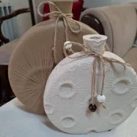 مجسمه گلدان رنگ نسکافه گلدان دکوری|مجسمه، تندیس، ماکت|قم, پردیسان|دیوار