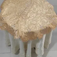 میز خاطره پایه فلزی  با رومیزی ساتن|مبلمان خانگی و میز عسلی|پرند, فاز ۴|دیوار