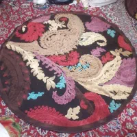 ۲عدد فرش  گرد دردوسایز ۱.۵و۱متر