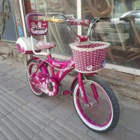 دوچرخه دخترانه سایز ۱۶ صورتی|دوچرخه، اسکیت، اسکوتر|تهران, باغ فیض|دیوار