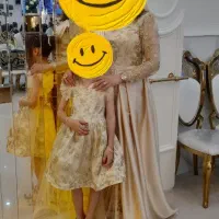 پیراهن کارشده مجلسی ست مادر دختری|لباس|قدس, شهرقدس|دیوار