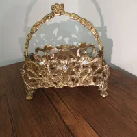 ظرف قاشق چنگال برنجی