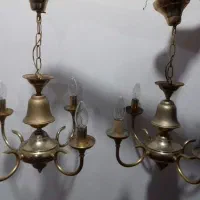 دوعدد لوستر چهار شعله