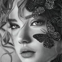 سفارش انواع نقاشی چهره سیاه قلم