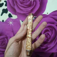 چوب سیگار استخوان نقره کوب رخ دار