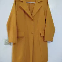 مانتو کتی رنگ خردلی بسیار زیبا