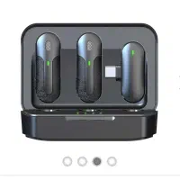 میکروفون با دوگیرنده و تایپ سی M8|صوتی و تصویری|مشهد, گاز|دیوار