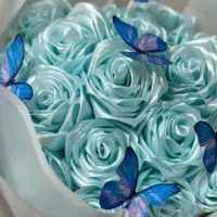 گل با روبان به قیمت عمده تزئین رایگان