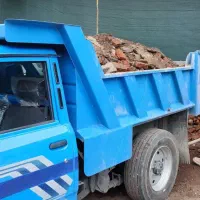 حمل نخاله و شن ماسه ساختمانی با نیسان کمپرسی