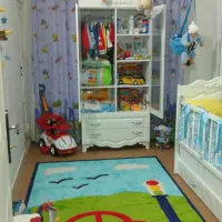 سرویس،خواب کودک تخت و کمد و خوش خواب طبی|تخت و سرویس خواب|مینودشت, |دیوار