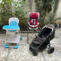 کالسکه و صندلی غذا کودک و صندلی ماشین برند