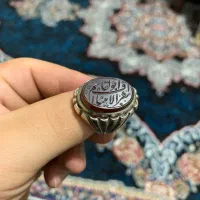 انگشتر رکاب دقت تسبیح سندلوس نگین عقیق|جواهرات|ری, شهادت|دیوار