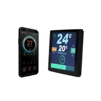 ترموستات فن کویل هوشمند لمسی تمام رنگی با وای فای