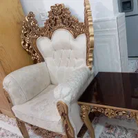 مبلمان سلطنتی چوب و پارچه|مبلمان خانگی و میز عسلی|شهریار, شهرک امیریه|دیوار