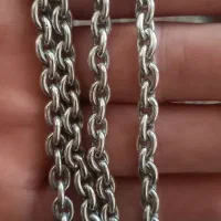 زنجیر و پلاک نقره