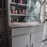 کمد فلزی ویترینی وکشویی