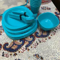 ظروف مسافرتی 42 پارچه 6 نفره قاشق و چنگال یونیک