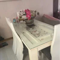 میز نهار خوری ۸ نفره با صندلی