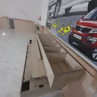 ویترین مغازه  قفسه چوب در حد