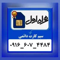 سیمکارت دائمی 0916-607-4484|سیم‌کارت|اهواز, نادری|دیوار