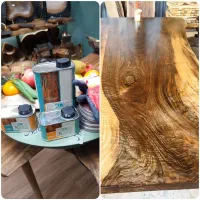 رنگ و روغن چوب کوژین 100cc روغن ظروف چوبی