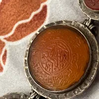 بازوبندعقیق قدیمی نقره