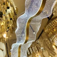 طراحی وتولید لوستر کریستالی / پارس آباد|لوستر و چراغ آویز|پارسآباد, |دیوار