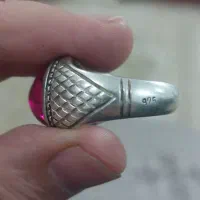 انگشتر یاقوت الماس تراش عبدالرزاقی اصل|جواهرات|خمینی‌شهر, |دیوار