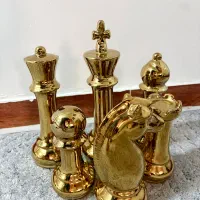 دکوری شطرنج طلایی سرامیکی سایر بزرگ