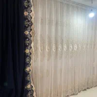 پرده پذیرایی به همراه دکور