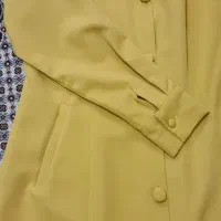 مانتو خردلی مناسب سایز ۴۲ و ۴۰