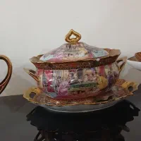 ۴ تیکه دکوری آنتیک چینی مارکدار سایز بزرگ|صنایع دستی و سایر لوازم تزئینی|اردبیل, |دیوار