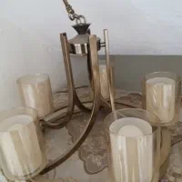 لوستر دو رینگ طلایی