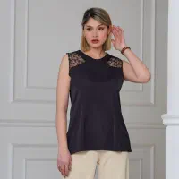 تاپ زیر کتی و مانتویی. جنس کرپ الیزه