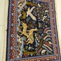 دو عدد قالیچه دستبافت کرک ریز کاشان|فرش|تهران, مجیدیه|دیوار