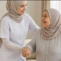 پرستار خانم برای سالمند خانم ، شبانه روزی .