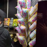 پشمک چوبی میوه ای