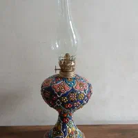 چراغ نفتی میناکاری